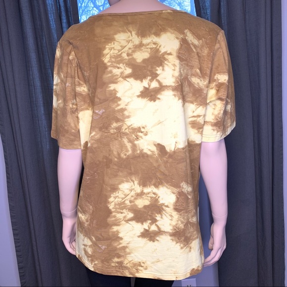 Olsen Sequined Tie Dye T-Shirt Size Large - Picture 3 of 7